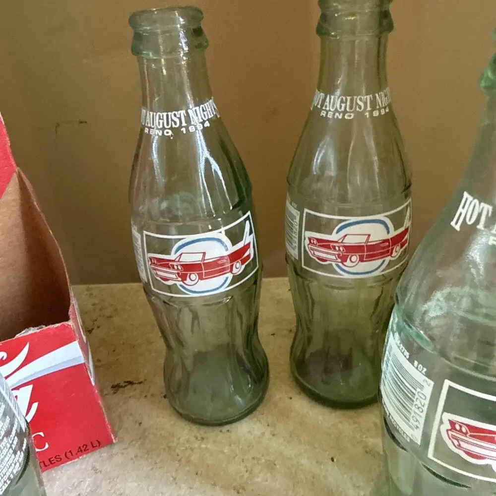 Coca-Cola Classic Bottles Raley’s Hot August Nights Lot Of 5